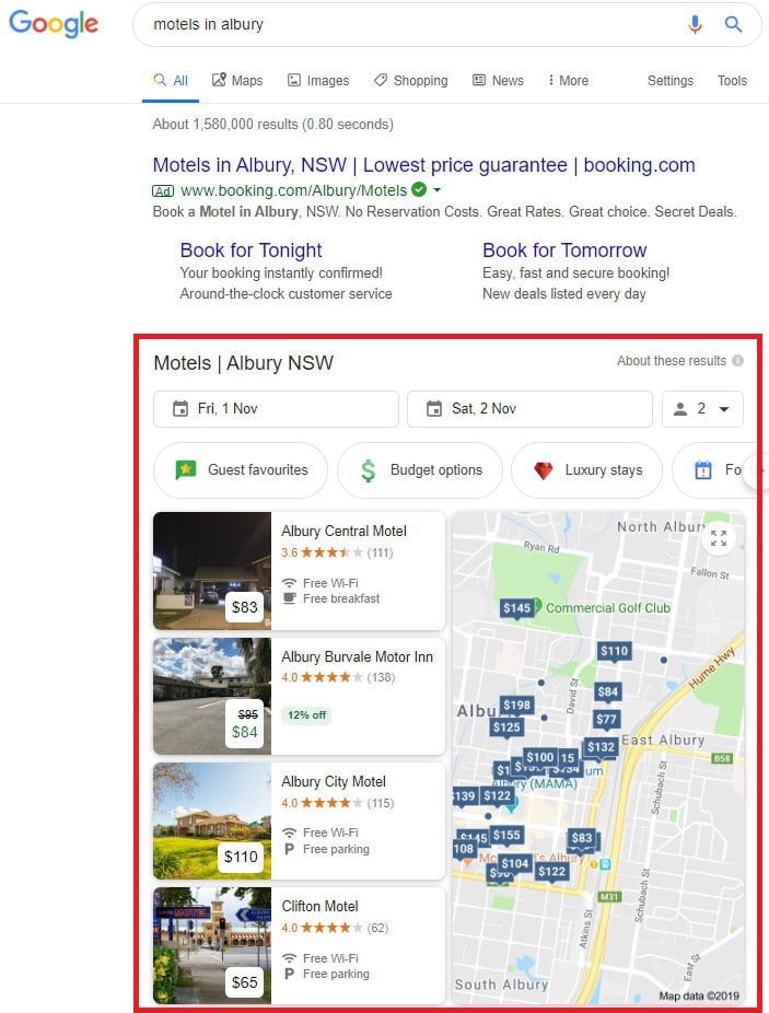 google search motel